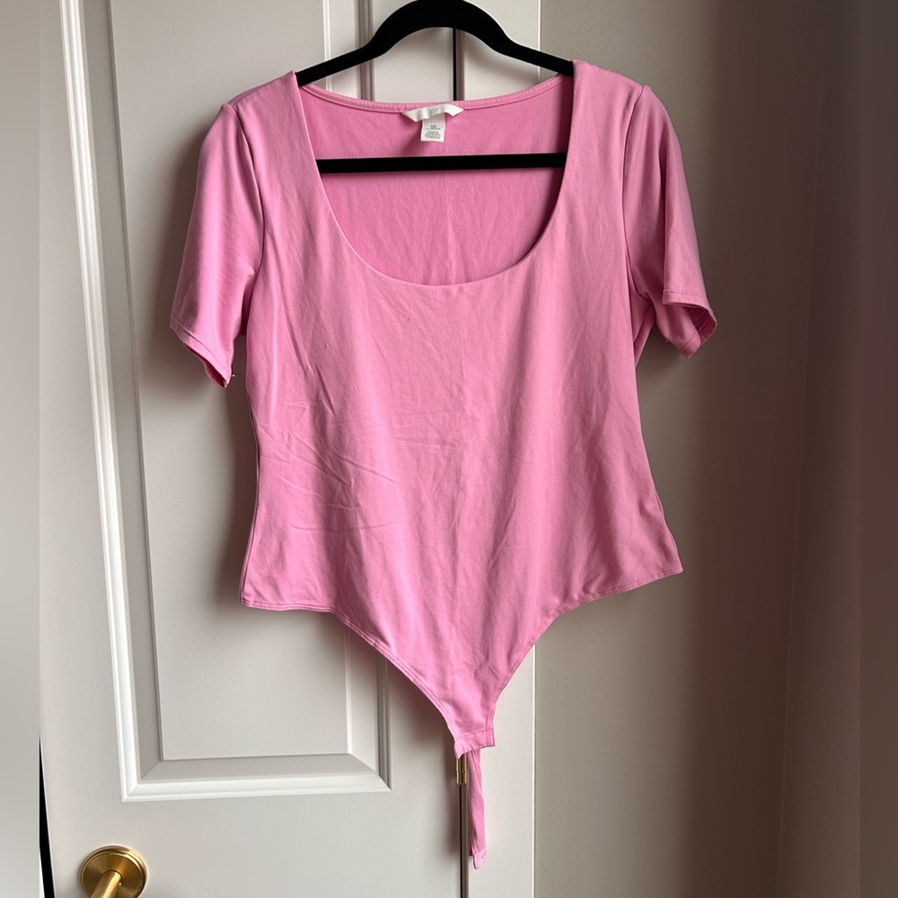 Pink Scoop Neck H&M Bodysuit